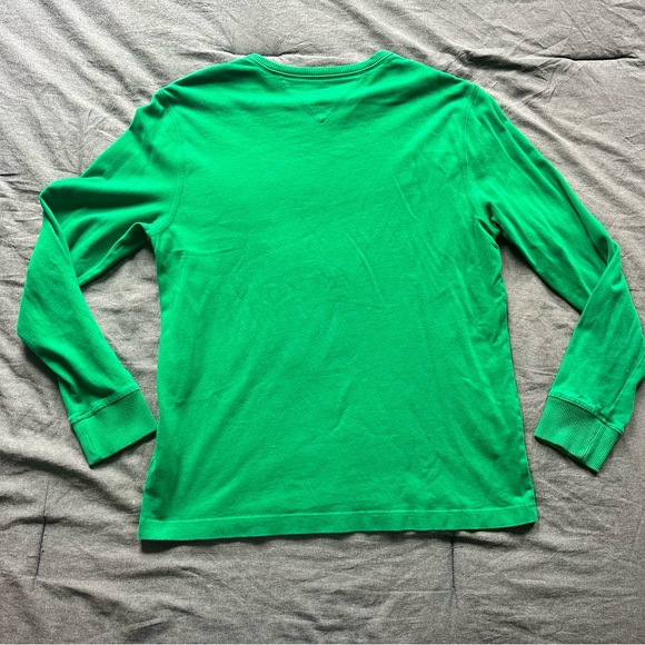 Tommy Hilfiger Men’s Medium Green Long Sleeve Sweater - Picture 3 of 7